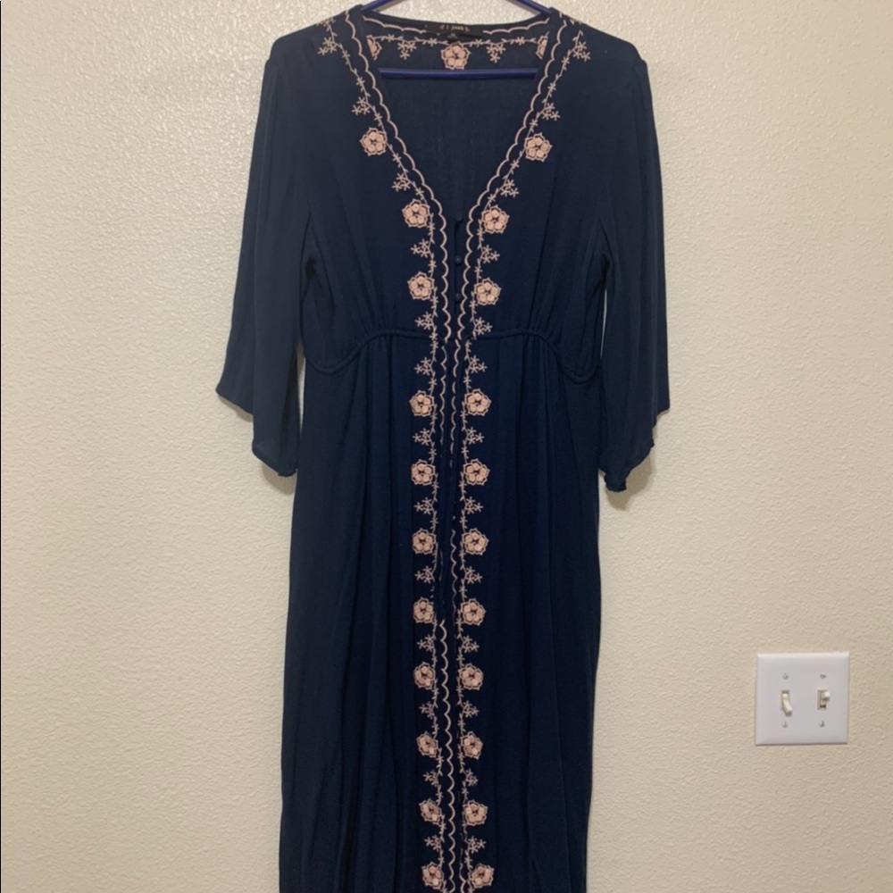 Piper and Scoot Blue Dress